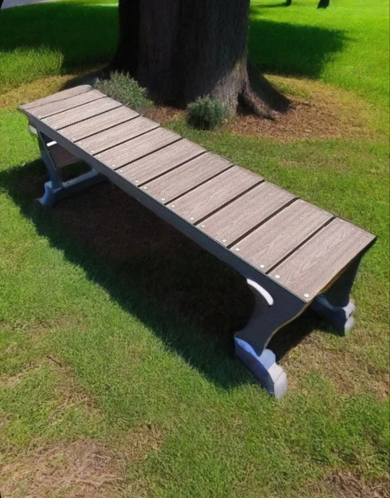 Скамья из ДПК  без спинки