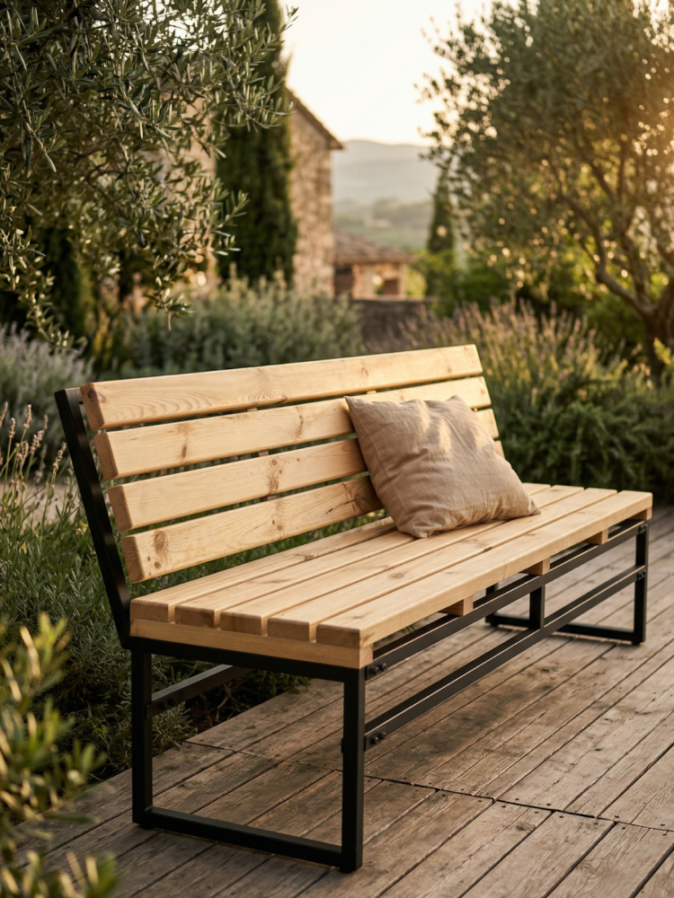 Скамья садовая Разборная 200x50x82 см  фото-7