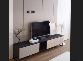 Тумба TV Loft Lorens Dub слоновая кость- фото2