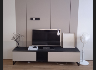Тумба TV Loft Lorens Dub слоновая кость- фото